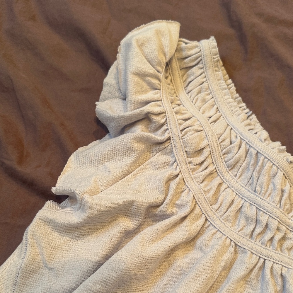 We The Free light blue Ruffled Blouse - Picture 5 of 10